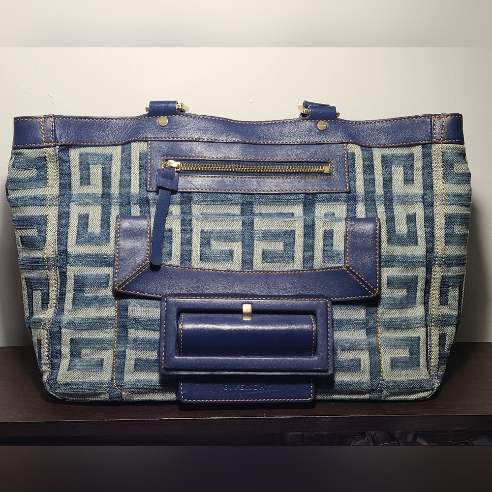 Authentic Denim Print Givenchy Tote Bag